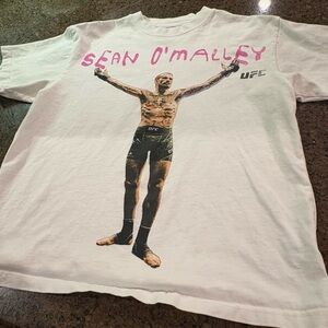 UFC White and Pink Graphic Tee